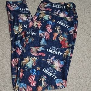 Sweet Land of Liberty Patriotic Leggings